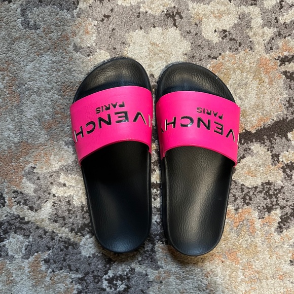 Givenchy Fuchsia Slide Sandals - Picture 1 of 3